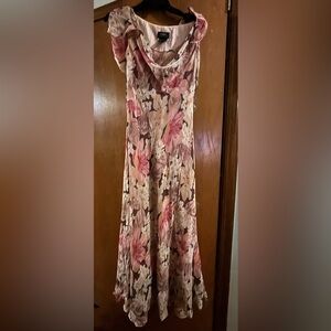 Lauren Ralph Lauren Multicolor Floral Long dress 100% Silk